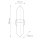 Up Down Wandlampe innen 38,1 cm Alabaster Metall 2x E27