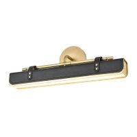 LED Bilderlampe schwenkbar B: 50,2 cm Metall Kunstleder