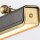 LED Bilderlampe Schwarz Messing antik B: 30,5 cm klein
