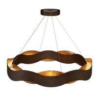 Hängelampe LED rund Ø 61 cm Metall in Bronze...