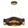 Hängelampe LED rund Ø 61 cm Metall in Bronze Gold Modern