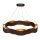 Hängelampe LED rund Ø 61 cm Metall in Bronze Gold Modern