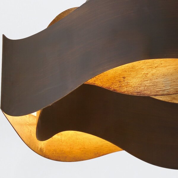 LED Pendelleuchte Modern rund Ø 85 cm in Bronze Gold