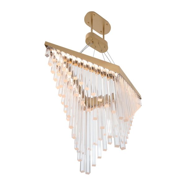 LED Hängeleuchte Modern Design B: 81 cm in Gold 3000K