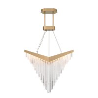 LED Hängeleuchte Modern Design B: 81 cm in Gold 3000K