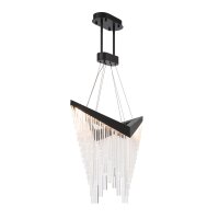 Hängelampe LED B: 81 cm Schwarz 3000 K Metall...