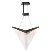 Hängelampe LED B: 81 cm Schwarz 3000 K Metall...