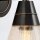 Wandlampe Art Déco H: 29,5 cm Metall Glas E27 in Bronze Antik