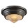 Deckenleuchte rund D: 25,7 cm Metall Glas E14 Art Déco