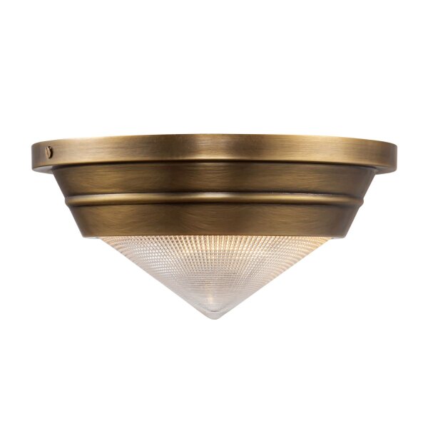 Deckenleuchte Glas Metall Ø 25,7 cm rund klein für E14
