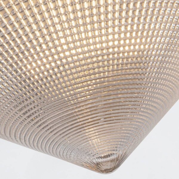 Deckenleuchte Glas Metall Ø 25,7 cm rund klein für E14