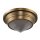 Deckenleuchte Glas Metall Ø 25,7 cm rund klein für E14