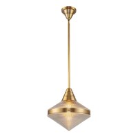 Pendelleuchte rund Ø 34,3 cm Metall Glas E27 in...