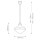 Pendelleuchte rund Ø 34,3 cm Metall Glas E27 in Messing antik