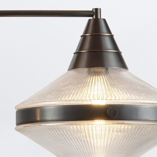 Pendelleuchte Art Déco B: 103,2 cm Bronze Antik 2-flammig E27