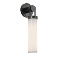 Wandleuchte Metall Glas E27 H: 40 cm in Bronze Antik