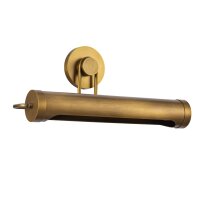 Bilderlampe Metall E27 B: 50,8 cm in Messing Antik