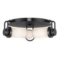 Deckenlampe Metall Glas B: 42,2 cm in Bronze Antik...