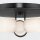 Deckenlampe Metall Glas B: 42,2 cm in Bronze Antik Weiß