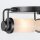 Deckenlampe Metall Glas B: 42,2 cm in Bronze Antik Weiß