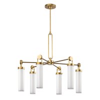 Pendelleuchte Messing Antik Weiß B: 81,6 cm E27...