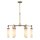 Pendelleuchte Messing Antik Weiß B: 81,6 cm E27 Metall Glas