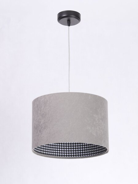 Suspension CHRISTIAN Gris Tissu Rétro Table à manger