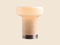 Tischlampe Glas Braun H:29 cm E14 wohnlich blendarm