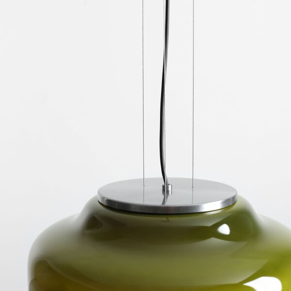 Hängelampe Limette Glas B:39 cm GX53 wohnlich rund