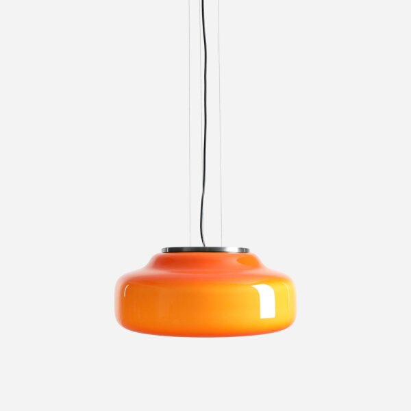 Pendelleuchte Orange Glas B:39 cm GX53 wohnlich rund