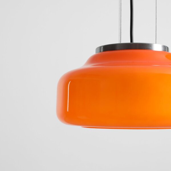 Hängelampe Orange Glas Ø24 cm GX53 wohnlich rund