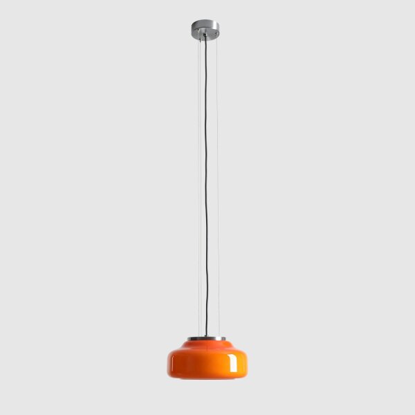 Hängelampe Orange Glas Ø24 cm GX53 wohnlich rund