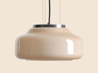 Hängelampe Braun Glasschirm Ø24 cm rund GX53...