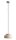Hängelampe Braun Glasschirm Ø24 cm rund GX53 wohnlich