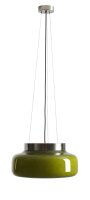 Pendelleuchte Limette Glas &Oslash;39 cm GX53 wohnlich rund