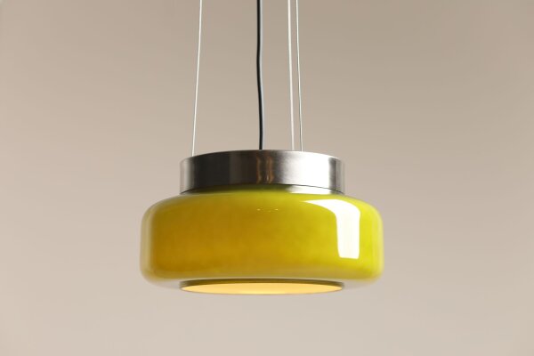 Hängelampe Limette Glas Ø24 cm rund GX53 gemütlich