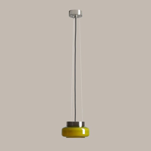 Hängelampe Limette Glas Ø16 cm GX53 blendarm rund