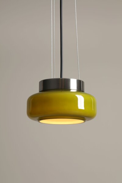 Hängelampe Limette Glas Ø16 cm GX53 blendarm rund