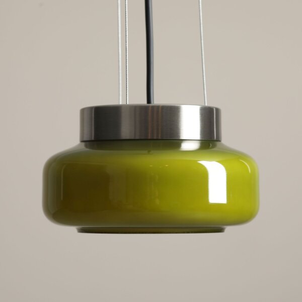 Hängelampe Limette Glas Ø16 cm GX53 blendarm rund