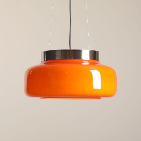 Pendelleuchte Orange Glas Ø39 cm GX53 wohnlich rund