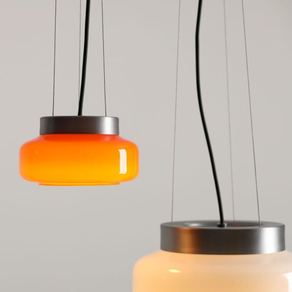 Hängelampe Orange Glasschirm Ø16 cm GX53 blendarm rund