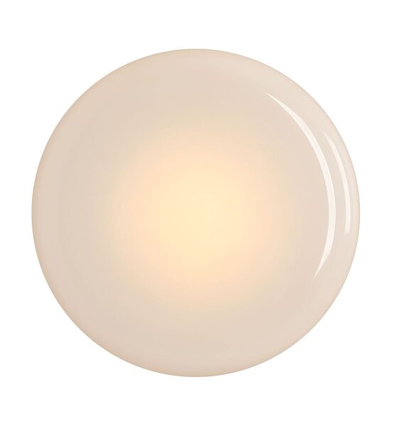 Wandleuchte Weiß Glas B:24 cm rund GX53 gemütlich