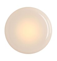 Wandleuchte Weiß Glas B:24 cm rund GX53 gemütlich