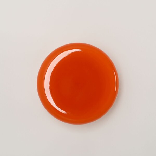 Wandlampe Orange Glas B:24 cm rund GX53 gemütlich