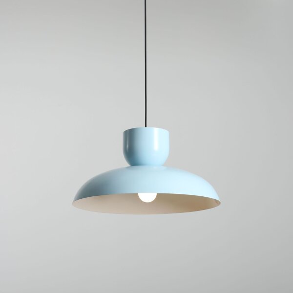 Pendelleuchte Blau Metall B:47 cm E27 wohnlich elegant