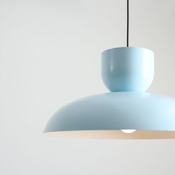 Pendelleuchte Blau Metall B:47 cm E27 wohnlich elegant