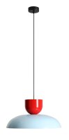 Hängelampe Rot Blau Metall Ø47 cm E27...