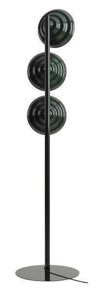 Stehleuchte Glas Metall Grün H:148 cm G9 3-flmg elegant