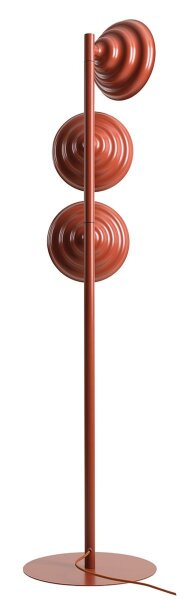 Stehlampe Glas Metall Rot 148 cm G9 3-flammig stilvoll