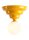 Deckenlampe Glas Metall Gelb Ø23 cm rund E27 dekorativ